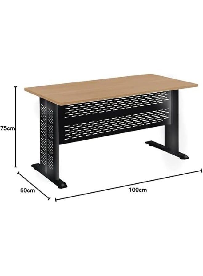 ELSultan Ali Metal Computer Desk with Steel Frame& Adjustable Glides - Image 2