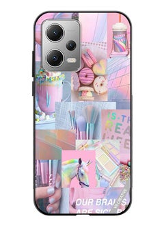 VR CREATIVE Protective Case Cover For Xiaomi Redmi Note 12 Pink Design College Design Multicolour  - Image 1