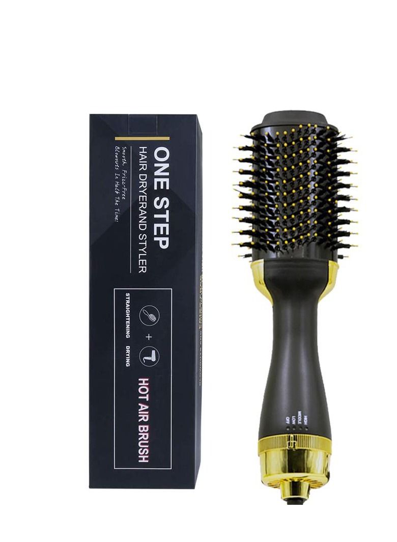 ون ستيب 2-In-1 Hot Air Brush Black/GOLD - Image 1