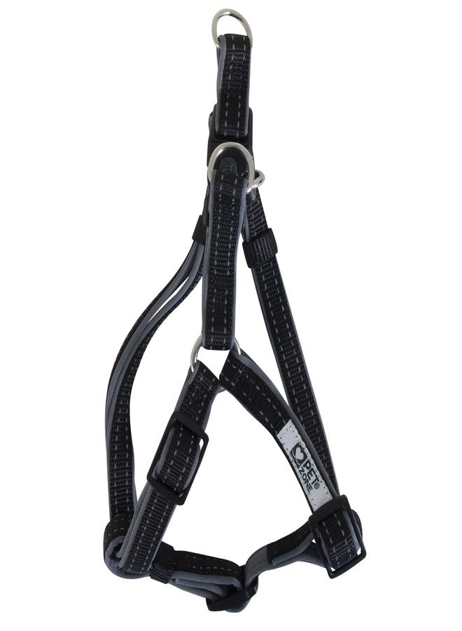 Pet Zone Solid Medium Dog Harness for Medium Dogs Up to 50 lbs, Black, Pack of 1 - Image 2