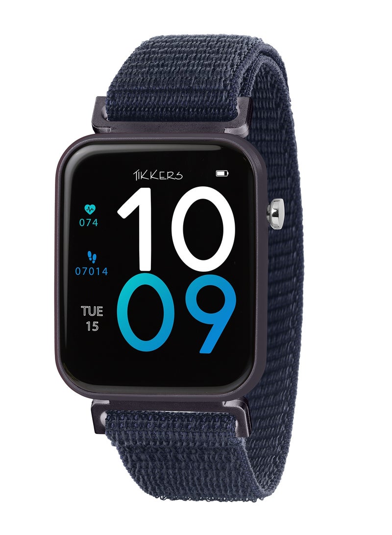 تيكرز ساعة ذكية تيكرز سلسلة  بحزام نايلون أزرق - Image 1