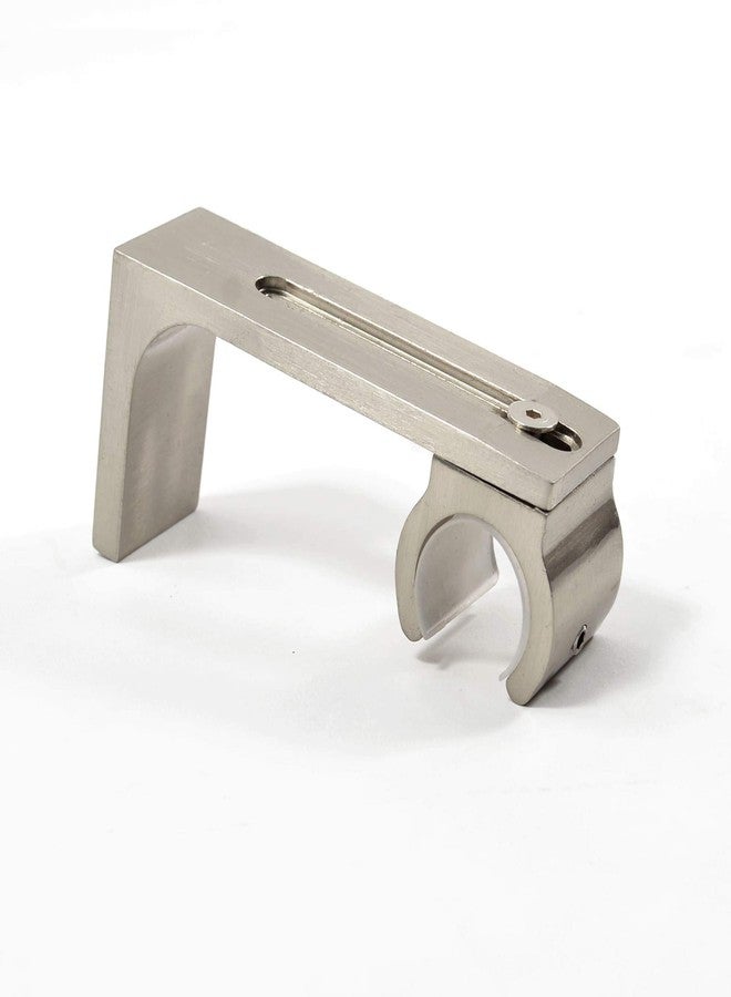 25mm Single Bracket Satin Silver Fixed Length Rod (Set of 4)