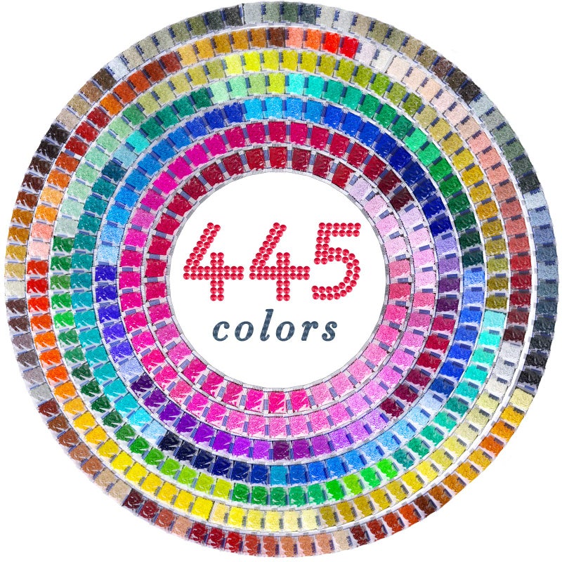 ARTDOT 5D Diamond Painting Beads, 445000 Pieces 445 Colors Round Drills Diamond Art Accessories Gem Art Nails Crafts (1000pcs per Bag) - Image 1