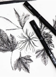 Uniball 6-Piece Lettering Fineliner Drawing Pen  - Image 2