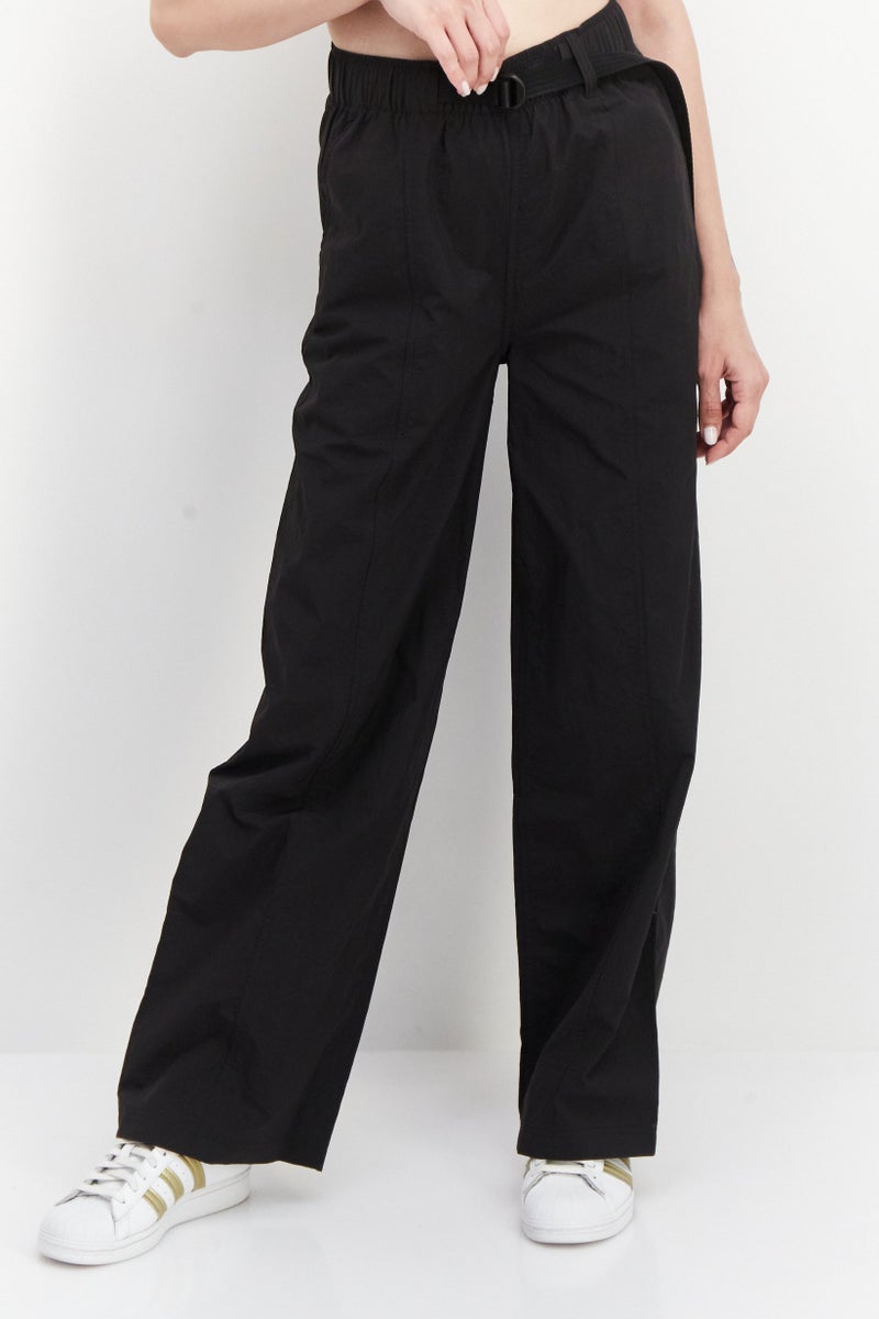 PUMA Women Sportswear Fit Belted Plain Training Track Pants, Black  - Image 1