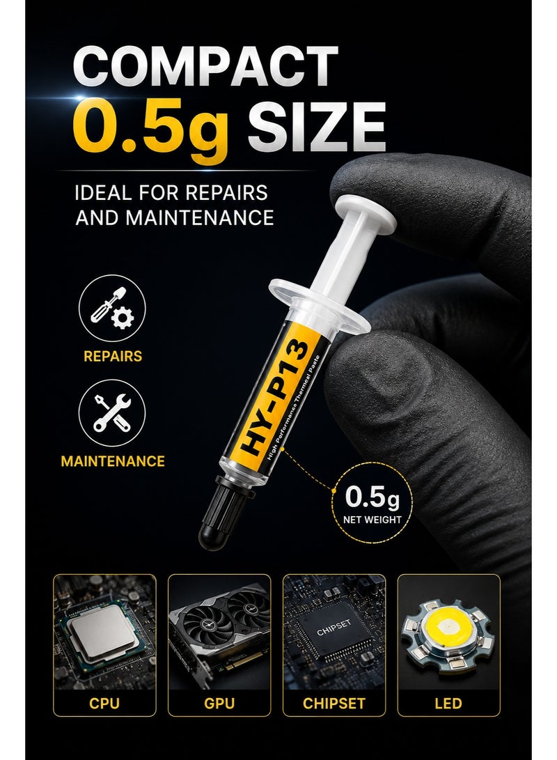 Halnziye Thermal Paste 0.5G High Performance Thermal Compound for CPU GPU Heatsink Cooling Paste - Image 3