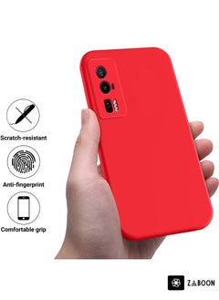 Generic Protective Case For Xiaomi Poco F5 Pro 5G Pure Color Liquid Silicone Shockproof  - Image 2