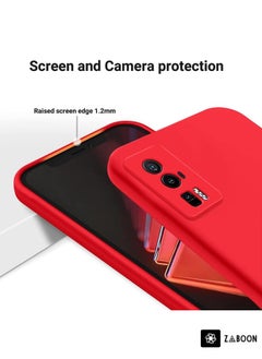 Generic Protective Case For Xiaomi Poco F5 Pro 5G Pure Color Liquid Silicone Shockproof  - Image 3