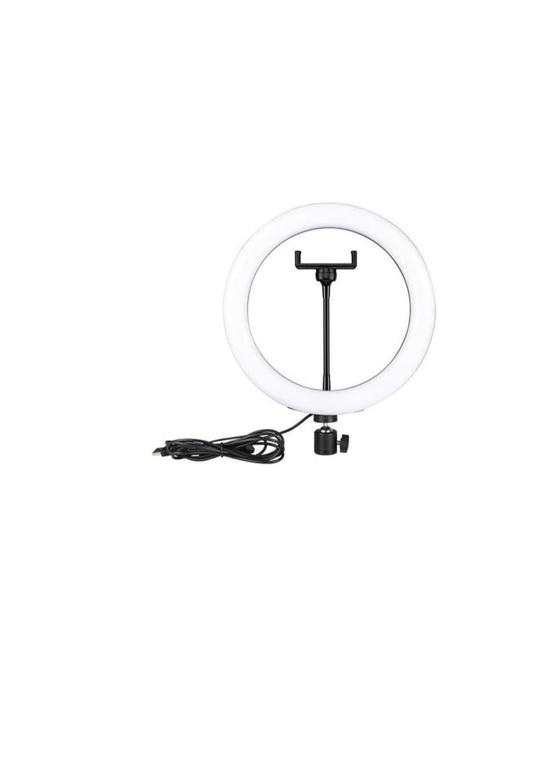 "25 cm RGB LED Ring Light (10 Color Modes) with Soft Lighting, Metal Tripod Stand, Ideal for Live Streaming & TikTok Videos, Model MJ26.00" - Image 5