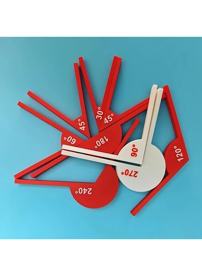 5 Pack Math Angle Display Tools Set 30 60 90 45 120 180 240 270 Degrees Geometry Teaching Aids - Image 5