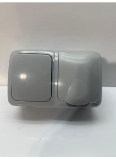 Mutlusan Bella Surface Mounted Humidifier Covered Grounded Socket + Switch Gray  - Image 4
