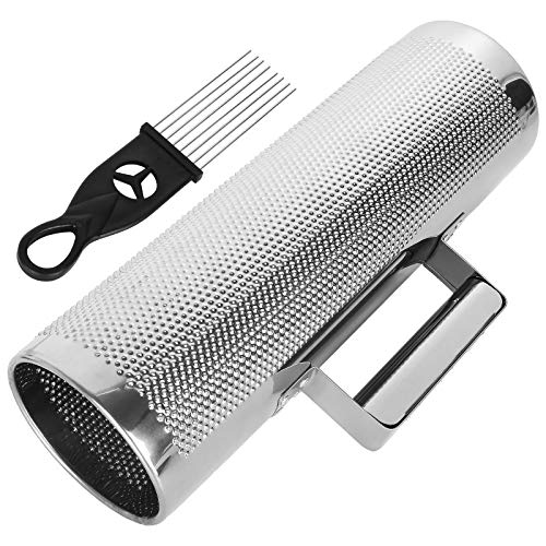 SENENQU 12" x 4" Metal Guiro Instrument with Scraper, Stainless Steel Guiro Shaker, Shaker Musical Instruments, 12" 4" Latin Percussion Instrument Musical Training Tool - Image 4