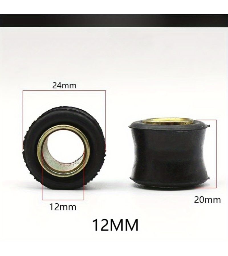 Set Of 2 Rubber Sleeves 10mm For Motorcycles And Electric Scooter Rear Shock Absorbers - Image 2