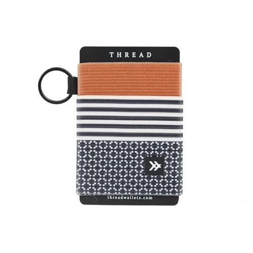 Thread Wallets Ultra Slim Minimalist Card Holder Wallet for Men and Women (Brown/Black, One Size) - Image 1