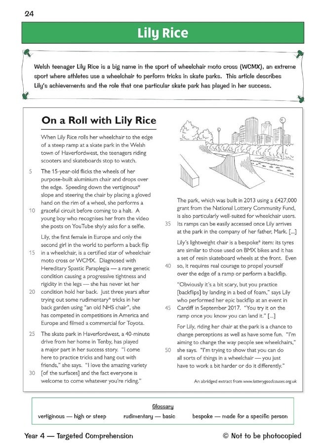 null - New Ks2 English Targeted Question Book: Year 4 Reading Comprehension - Book 2 (With Answers) - Image 1
