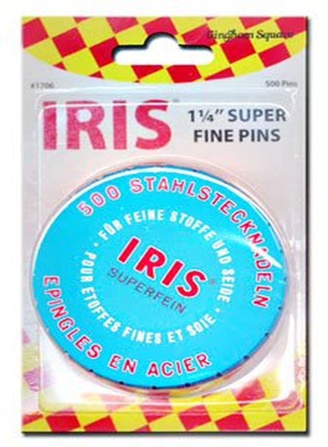Iris Swiss Superfine Pins Tin of 500
