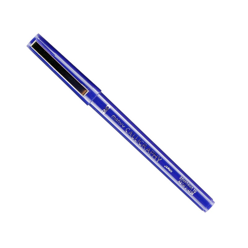 Marvy Uchida Uchida of America 6000F-C-3 Calligraphy Marker, 2.0mm, Blue - Image 5