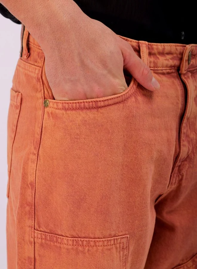 شركة المرآب الهندية Men Relaxed Straight Fit Patched Mid-Rise Jeans