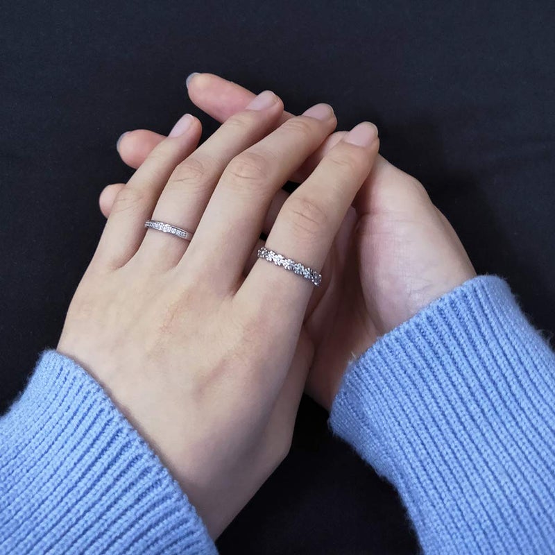 QWALIT خواتم أصابع القدم QWALIT للنساء خواتم أصابع القدم فضية خاتم أصابع القدم للنساء زهرة عقدة بسيطة مفتوحة قابلة للتعديل خواتم أصابع القدم خاتم ذيل الموجة خاتم القدم مجوهرات - Image 5