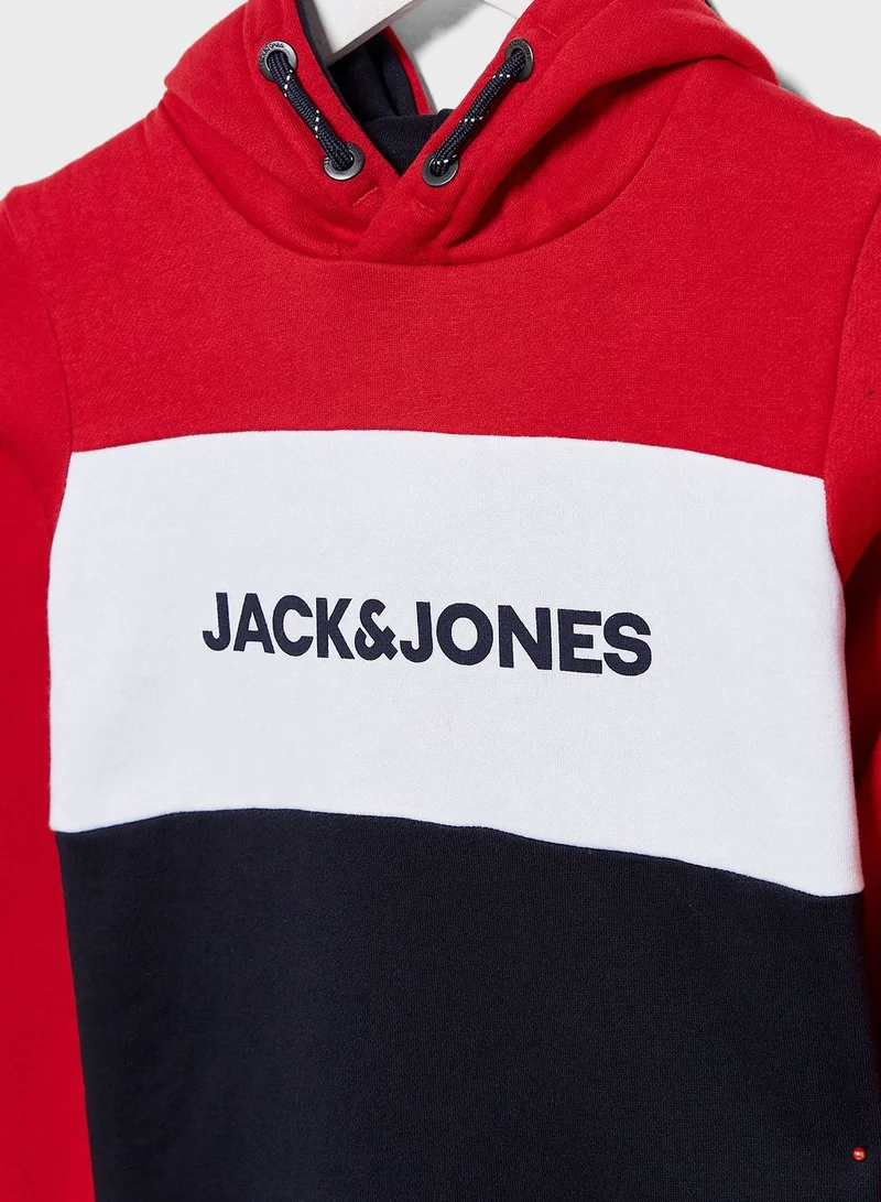 Jack & Jones Junior Kids Color Block Hoodie