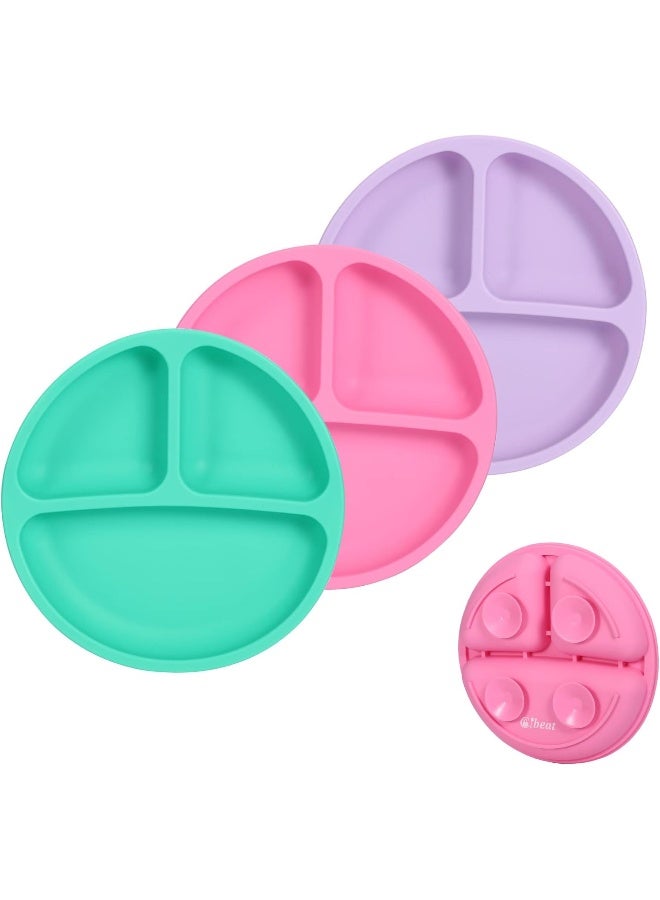 Cibeat 3pcs Toddler Plates with Suction - Image 1