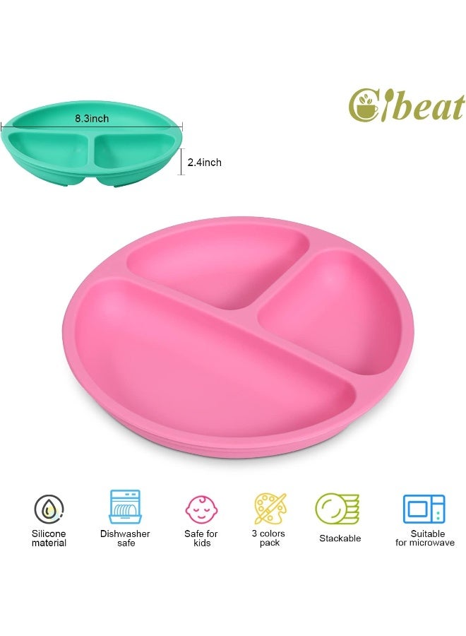 Cibeat 3pcs Toddler Plates with Suction - Image 2