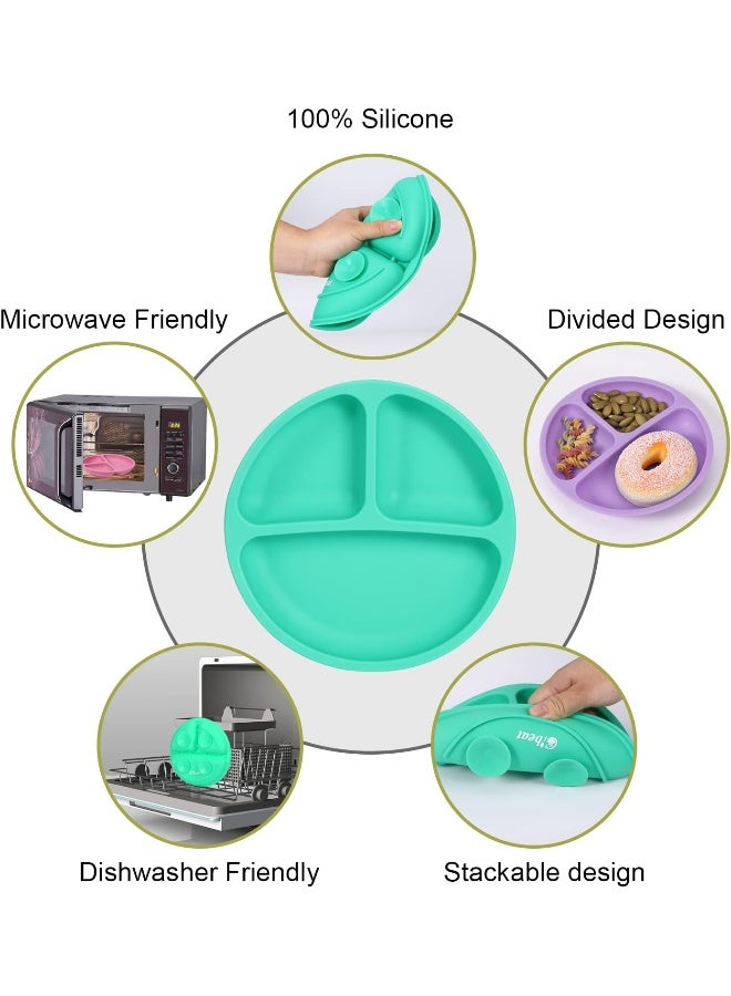 Cibeat 3pcs Toddler Plates with Suction - Image 3