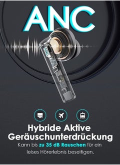 ANC Oraimo Hybrid Active Noise Cancelling Wireless Earbuds, Bluetooth 5.2 Earbuds  - Image 2