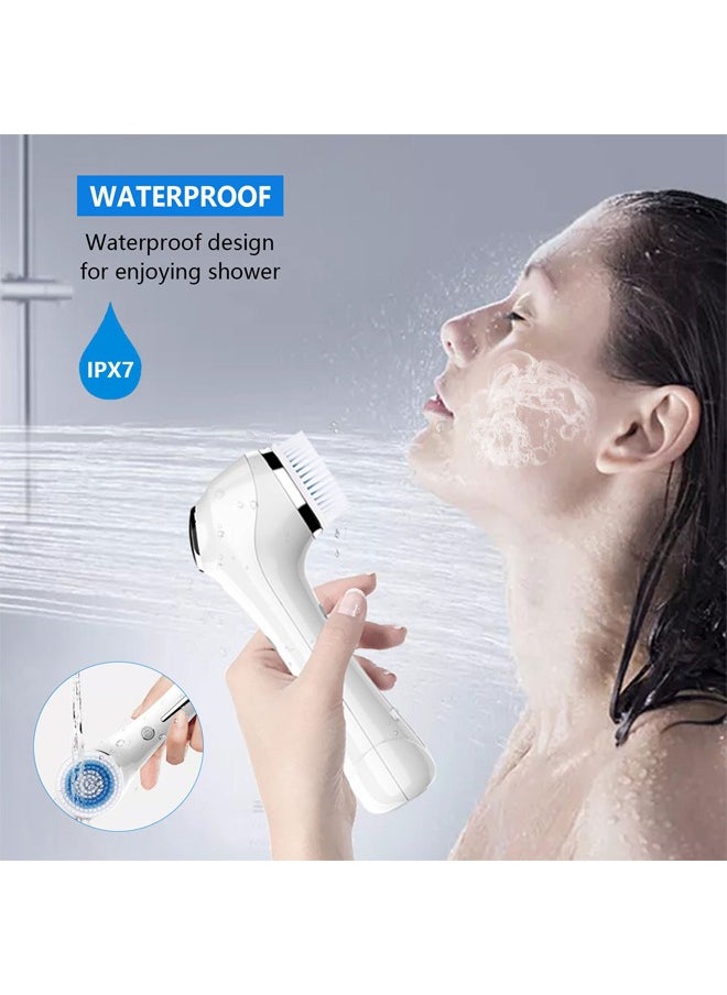 Bukela - Face Brush Facial Brush Sonic Scrubber Electric Face Cleaning Brush Skin Cleanser Machine Electric Facial Cleansing Brush Facial Cleanser Brush Electric, with SONIC & EMS & IONS - Image 1