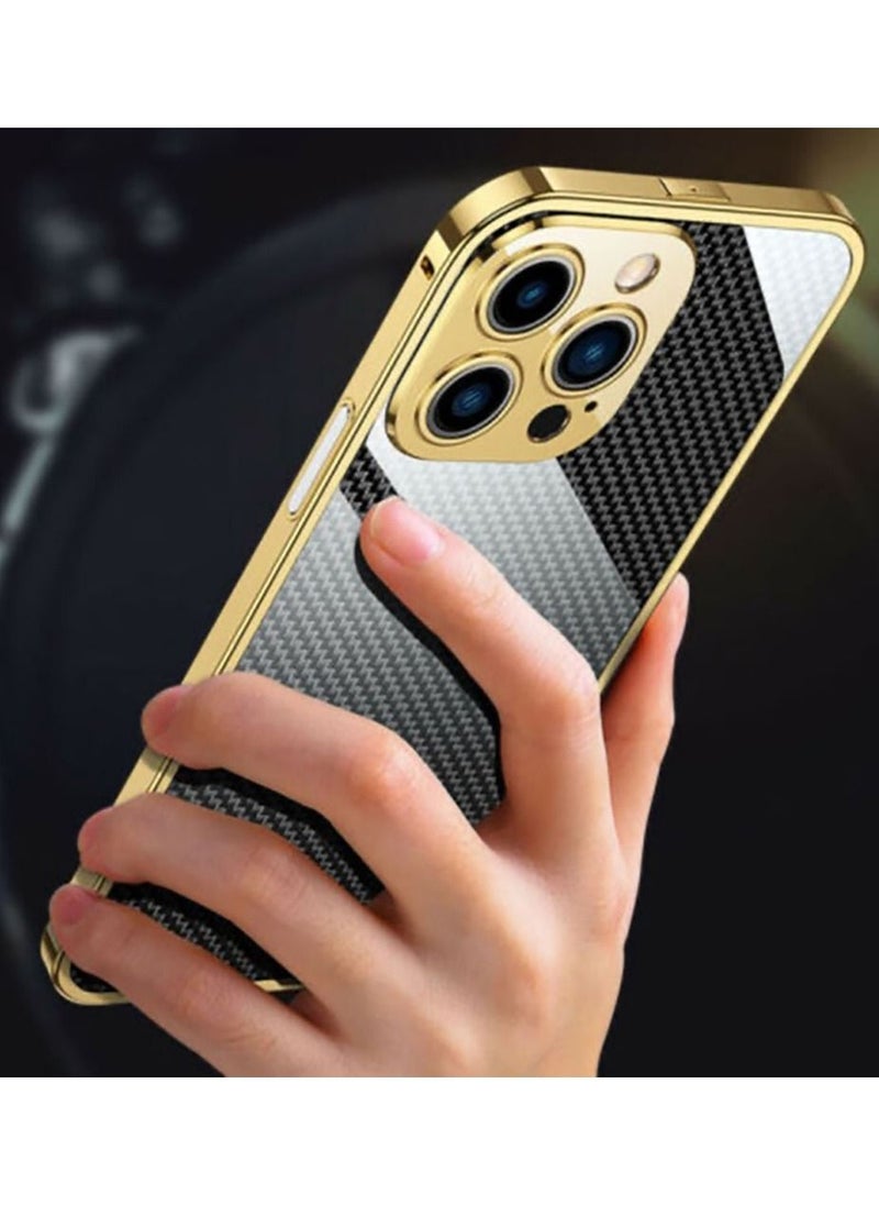 Color Fans - Phone Case for iPhone 14 Pro 6.1 inch Protective Shell Gold - Image 1
