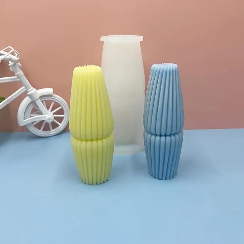 LEGACYCART Cylinder Candle Silicone Mould for Candle Making Reusable Candle Resin Mould Resin Casting Molds DIY Silicone Crafting Projects Pack of 1