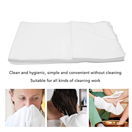 Sonew 100PCS Disposable Bath Towels, Soft Superfine Fiber Water Absorption Home Salon Hair Drying Bathroom Towels - Image 4
