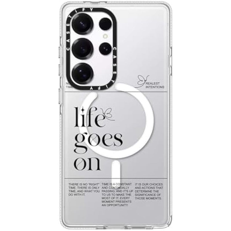 Casetify Magnetic Clear Galaxy S25 Ultra Case 【Compatible with Magsafe】 - Life Goes On - Image 4