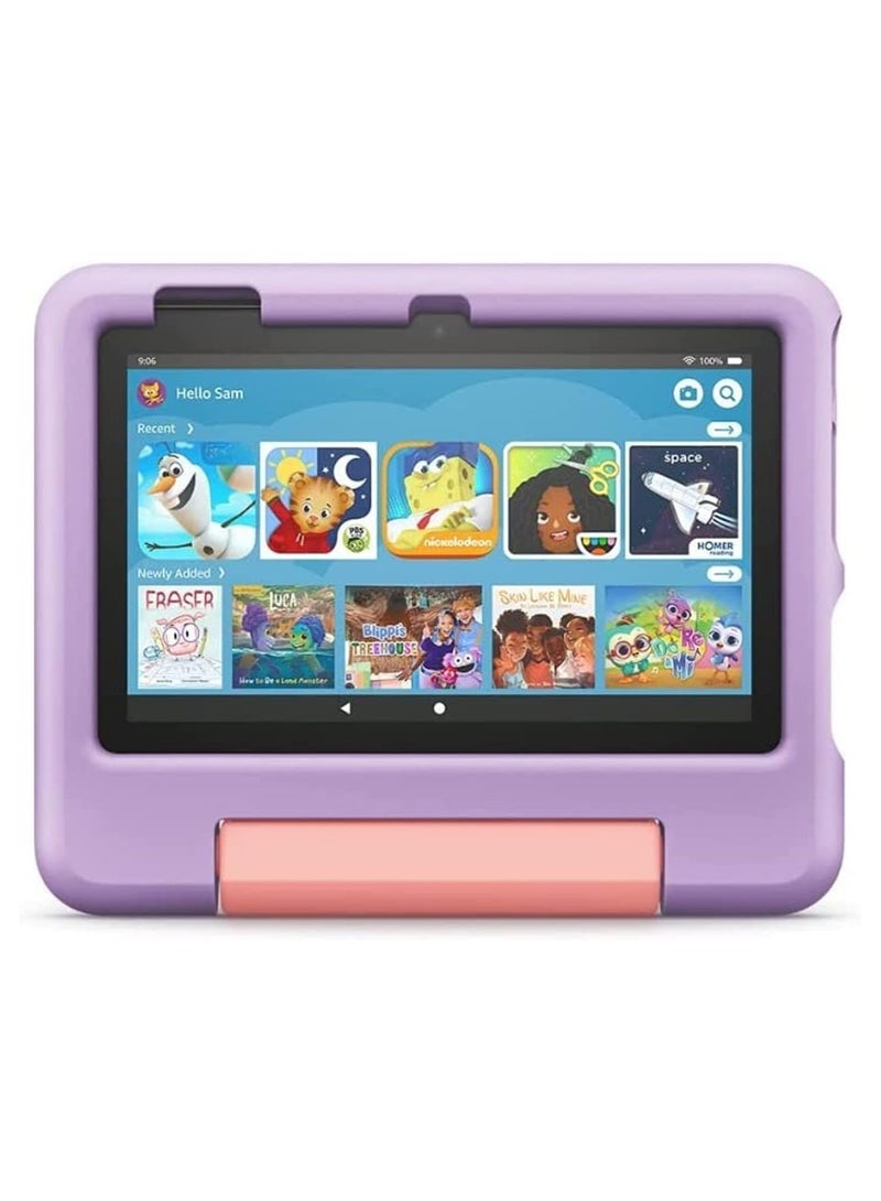 REBENUO Kids tablet Fire 7, 7" display, ages 3-9, with ad-free content kids love, parental controls, 16 GB, (2024 release) - Image 1