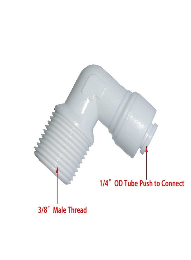 YZMSZ YZM Quick Connect fittings RO Water Filters (5, Elbow, 3/8" Male x 1/4" OD tube) - Image 2