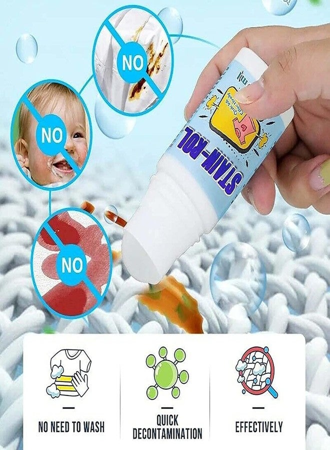 KIRMIT All color Stain Remover for Clothes | Multi-Purpose Roll Bead Fabric Clothes Stain Remover for Cotton, Linen, Polyester, Blended Fabric, Denim, Down, Jacket (roll stain) - Image 5