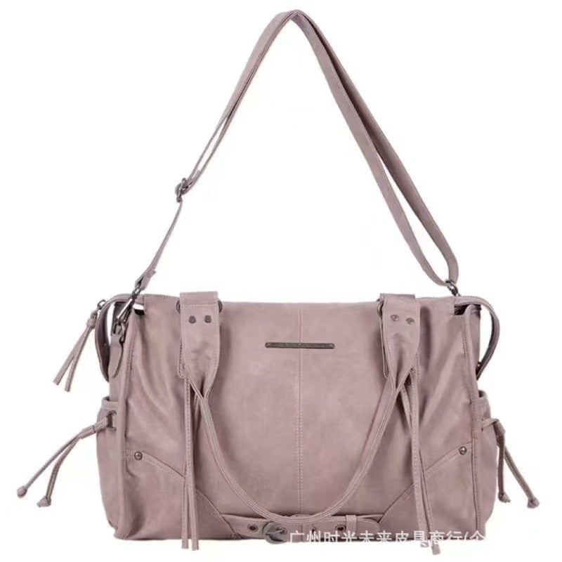 FANCY CLUB Vintage Studded Tote Shoulder Bag - Image 5