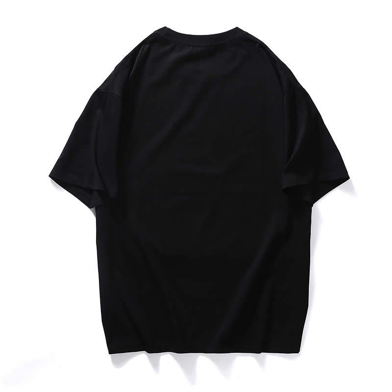 Summer Men'S Half Sleeve T-Shirt 260G Heavy Fashion Trend Loose Crewneck Cartoon Printed Men'S Middle Sleeve T-Shirt - Image 3