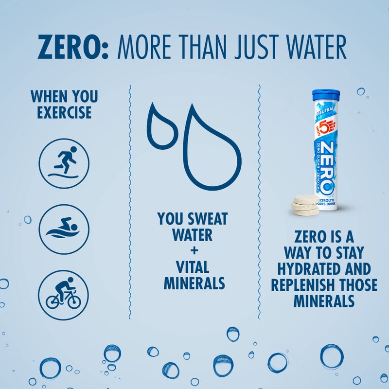 High5 ZERO Electrolyte Tablet - Hydration Tablets Enhanced with Vitamin C - 0 Calories & Sugar Free - Boost Hydration, Performance & Wellness - Neutral, 20 Tablets (20x, Pack of 1) - Image 5