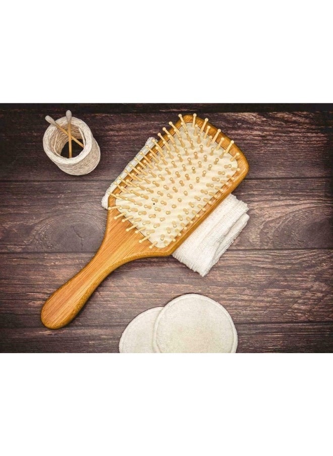 Natural Wooden Bamboo Hair Brush for Detangling and Scalp Massage for Long Curly Short Thick Hair for Women Kids Men - pzsku/Z2B63F98AA6C01AF8C851Z/45/_/1724239431/be28fe91-6876-4ab5-9d0e-b94cbfb753a7