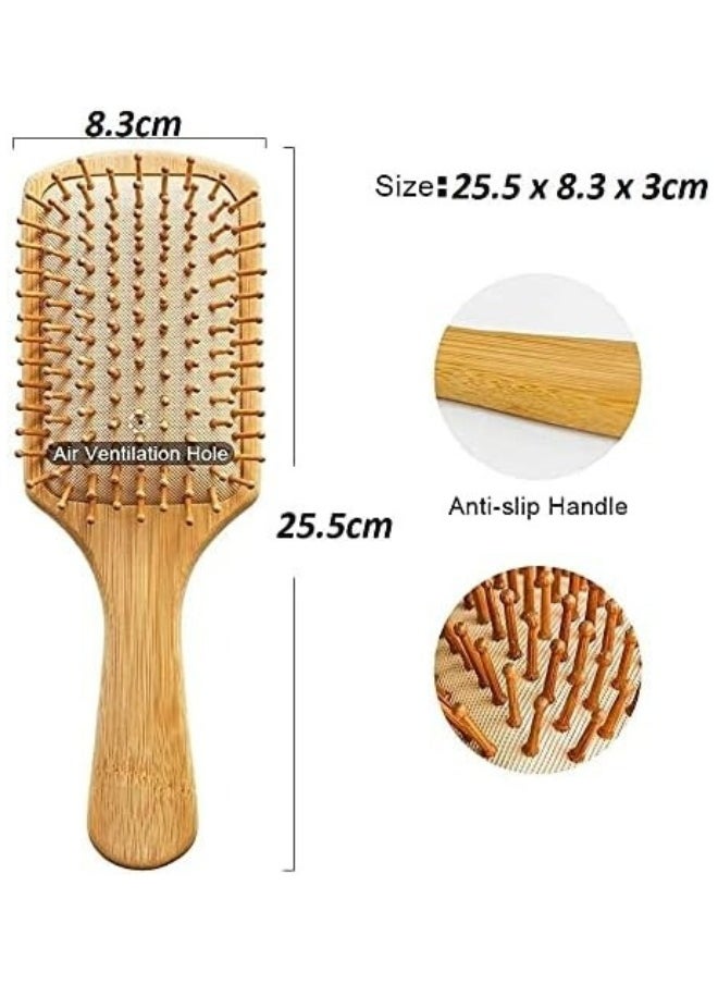 Natural Wooden Bamboo Hair Brush for Detangling and Scalp Massage for Long Curly Short Thick Hair for Women Kids Men - pzsku/Z2B63F98AA6C01AF8C851Z/45/_/1724239440/5fc5b35b-ecea-4334-a313-f2f60d751833