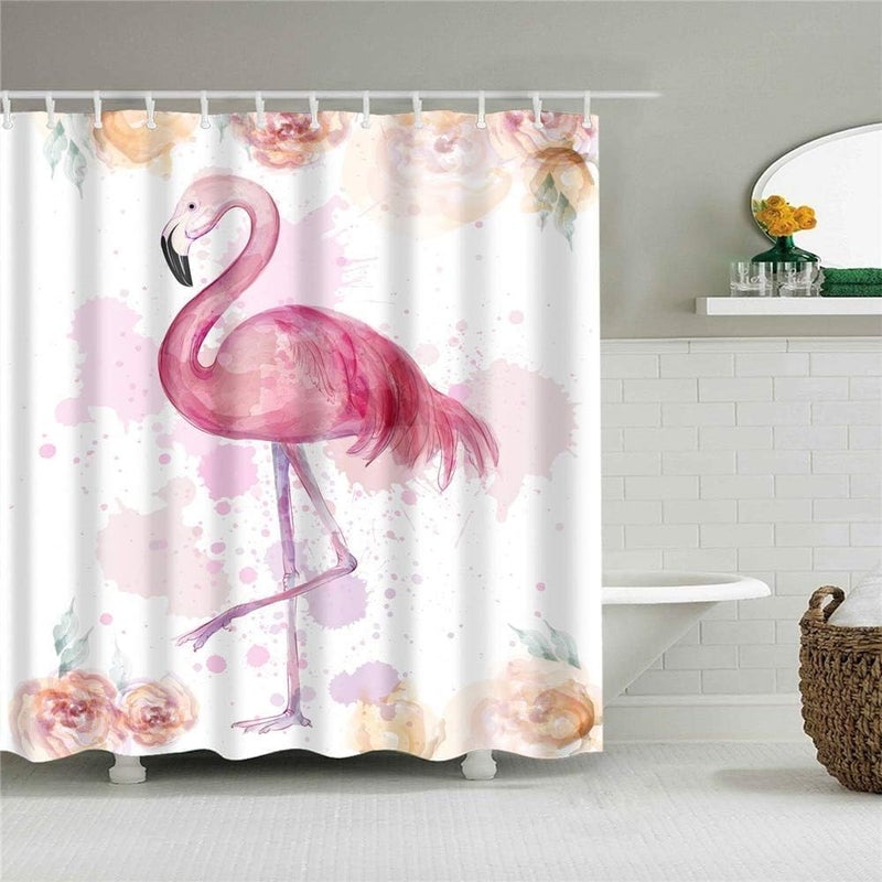 Bathroom Bathtub Shower Curtain Waterproof Antibacterial, Stylish Random Design Bath Curtain with Unique Colors, Durable Mold Resistant Bathroom Shower Liner for Splash Protection - Image 1
