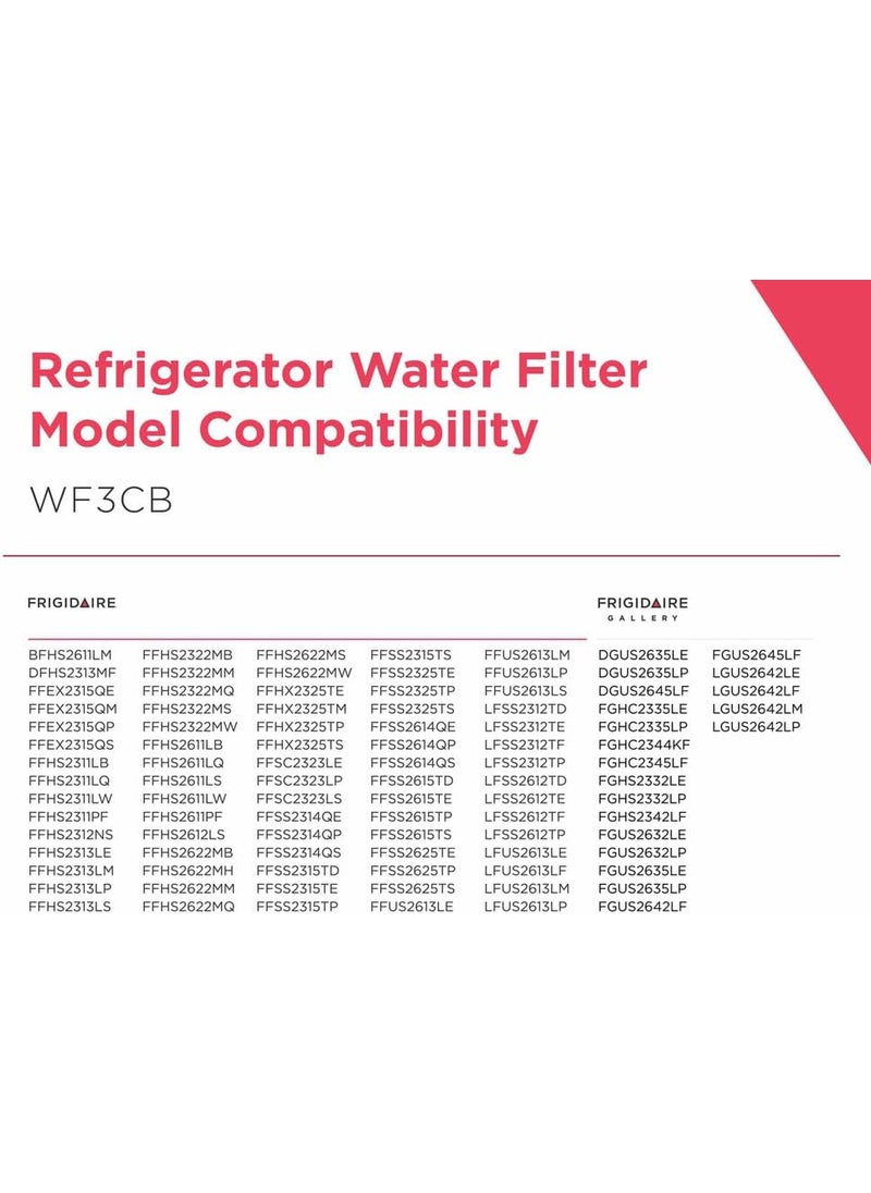FRIGIDAIRE Frigidaire WF3CB Puresource3 Refrigerator Water Filter White 1 Count Pack of 1  - Image 2
