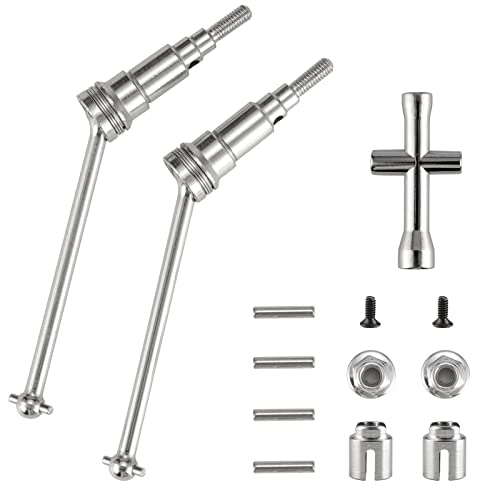 HAIBOXING 118 RC Cars Spare Parts Metal Front Universal Shafts Metal Diff Cups Pins Lock Nut M3 M1884 Apply to 2021 New Version 18859A 18859 18858 18868 M1883 M1903 - Image 1