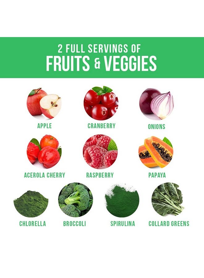 InnoSupps Full Spectrum Reds & Greens | PhytoServ, 2 Servings of Fruits + Veggies Per Serving, Spirulina, Chlorella, Antioxidants, - Image 4