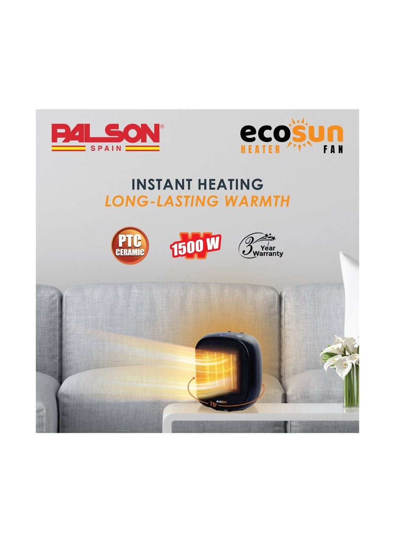 PALSON PALSON Ecosun Fan Heater 1500W  - Image 4