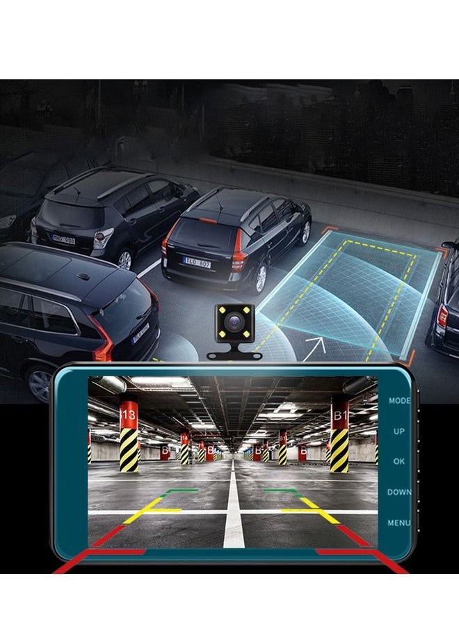 4LCD Touch Screen Driving Recorder 1080P Dual Lens vehicle blackbox DVR