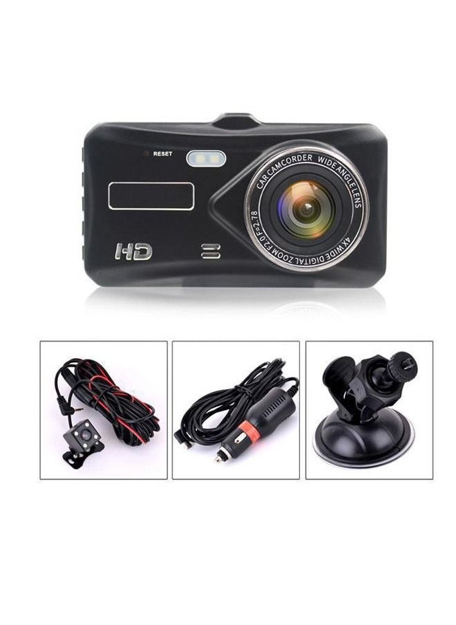 4LCD Touch Screen Driving Recorder 1080P Dual Lens vehicle blackbox DVR