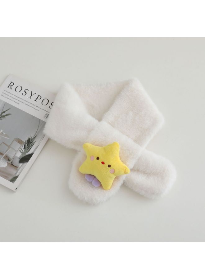New Children's Scarf Autumn And Winter Plush Baby Scarf Parent-child Imitation Rabbit Fur Scarf Cartoon Scarf Children
