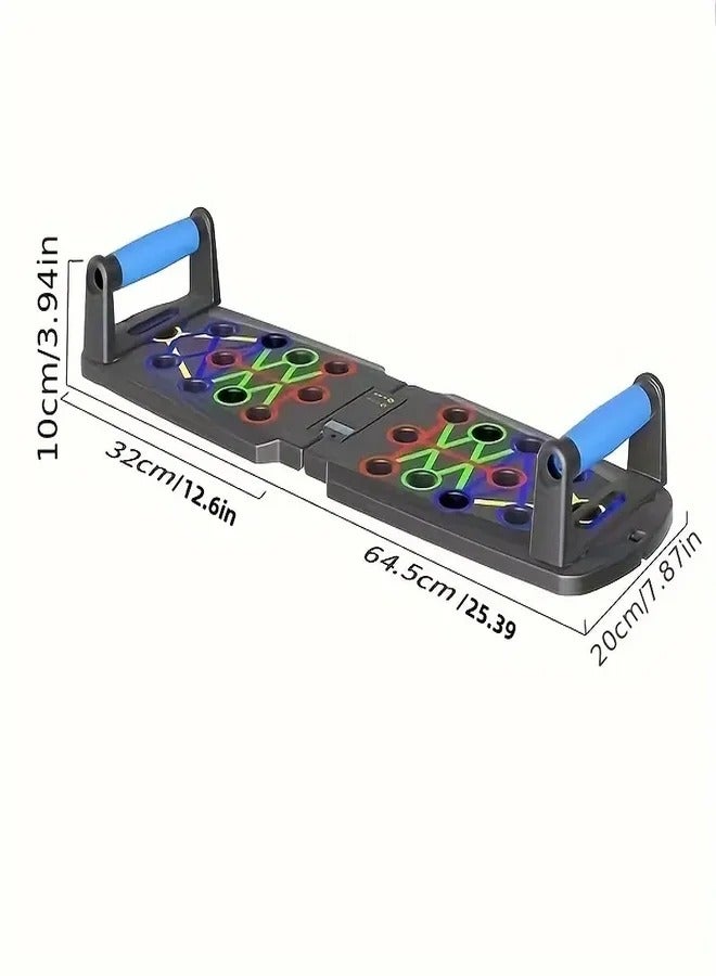 Generic Push Up Rack Board – Muscle Board – 9 in 1 Multifunctional Foldable Fitness Board Rack with Handle – Used for Body Muscle Training Fitness Home or Outdoor Sports  - Image 2